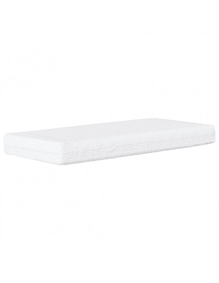 Letto con Materasso Bianco 80x200 cm in Similpelle