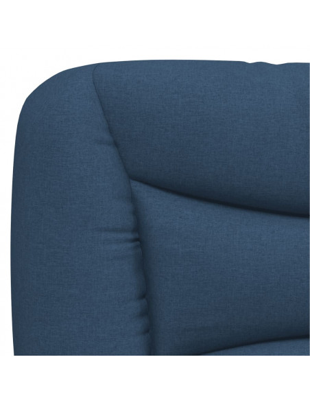 Letto con Materasso Hvar Blu 120x200 cm in Tessuto