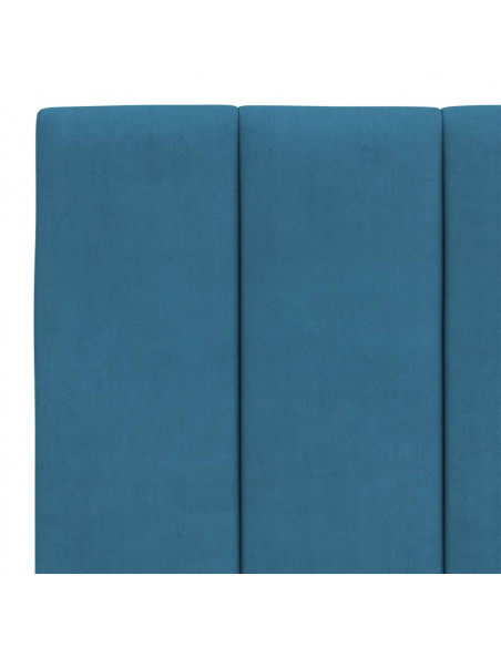 Letto con Materasso Blu 120x200 cm in Velluto