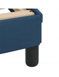 Letto con Materasso Blu 140x190 cm in Tessuto