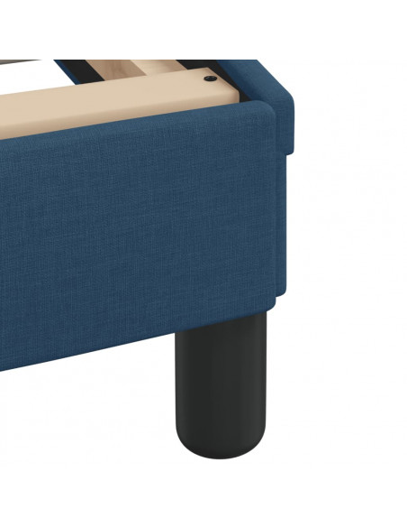 Letto con Materasso Blu 140x200 cm in Tessuto