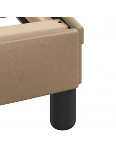 Letto con Materasso Cappuccino 120x200cm Similpelle