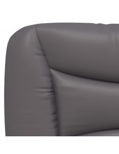 Letto con Materasso Grgio 80x200 cm in Similpelle