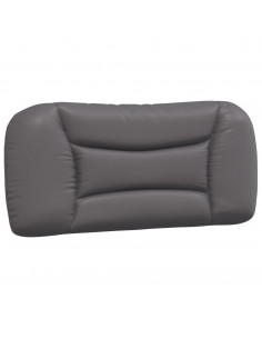 Letto con Materasso Grgio 90x200 cm in Similpelle