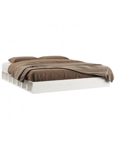 Giroletto Bianco 180x200 cm Super King in Legno Massello