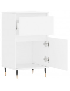 Credenze 2 pz Bianche 40x35x70 cm in Legno Multistrato 2