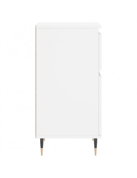 Credenze 2 pz Bianche 40x35x70 cm in Legno Multistrato
