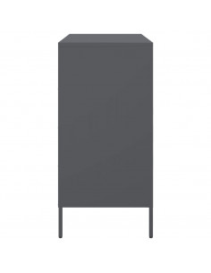 Credenza Antracite 68x39x79 cm in Acciaio 2