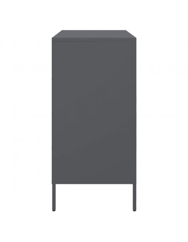 Credenza Antracite 68x39x79 cm in Acciaio