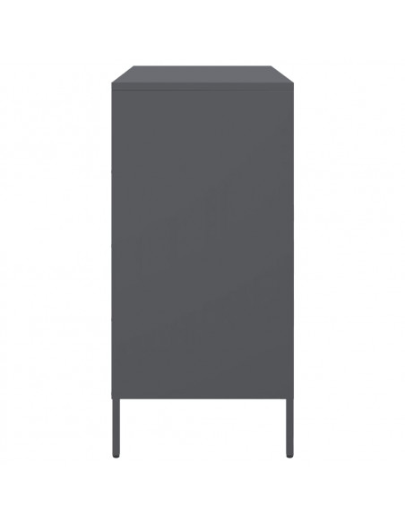 Credenza Antracite 68x39x79 cm in Acciaio
