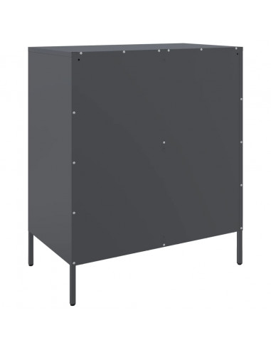 Credenza Antracite 68x39x79 cm in Acciaio