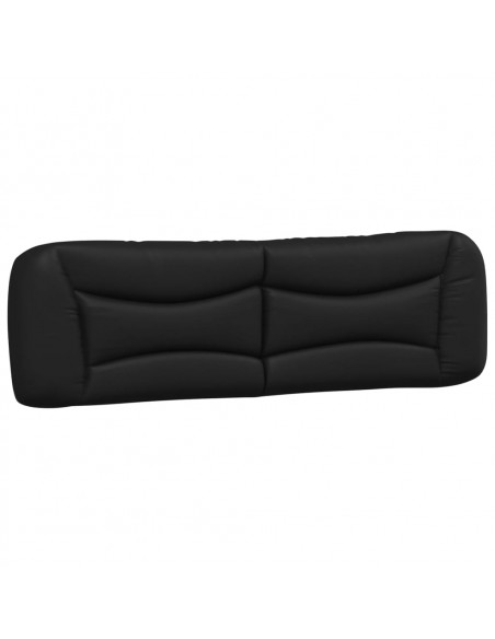 Letto con Materasso Nero 180x200 cm in Similpelle