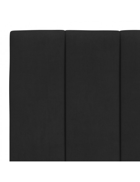 Letto con Materasso Nero 90x200 cm in Velluto