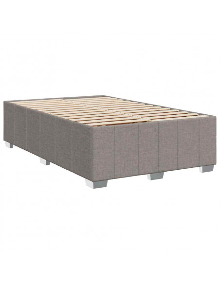 Giroletto a Molle con Materasso Tortora 120x200 cm in Tessuto