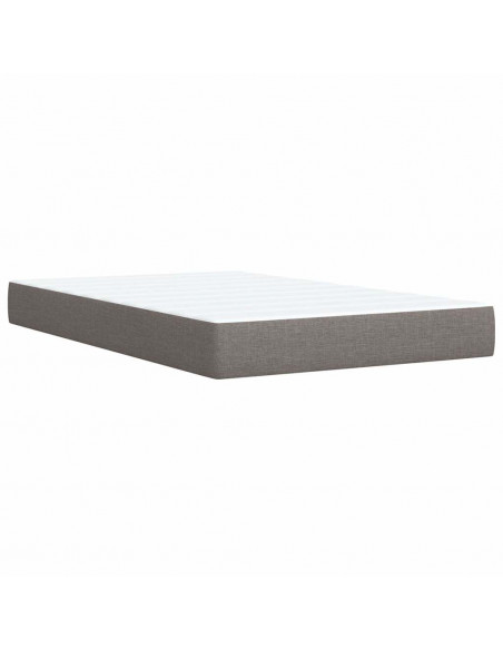 Giroletto a Molle con Materasso Tortora 120x200 cm in Tessuto