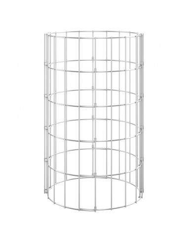 Fioriere Gabbione Circolare 3 pz in Acciaio Zincato Ø30x50 cm