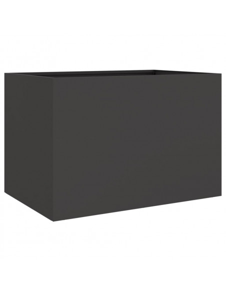 Fioriera Nera 62x40x39 cm in Acciaio Laminato a Freddo