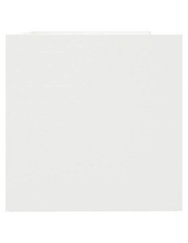 Fioriera Bianca 62x40x39 cm in Acciaio Laminato a Freddo