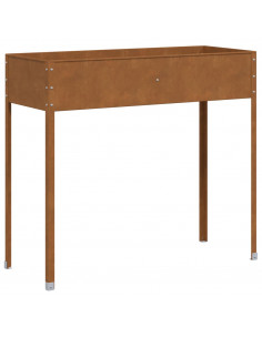 Fioriera da Giardino 100,5x40,5x90 cm in Acciaio Corten 2