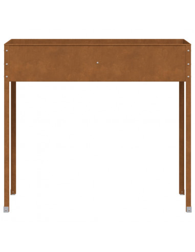 Fioriera da Giardino 100,5x40,5x90 cm in Acciaio Corten