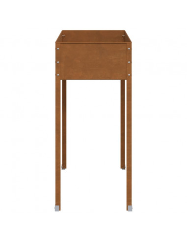 Fioriera da Giardino 100,5x40,5x90 cm in Acciaio Corten