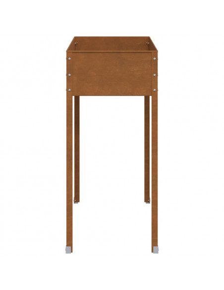 Fioriera da Giardino 100,5x40,5x90 cm in Acciaio Corten