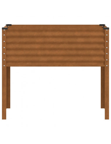 Fioriera da Giardino 100x41x90 cm in Acciaio Corten