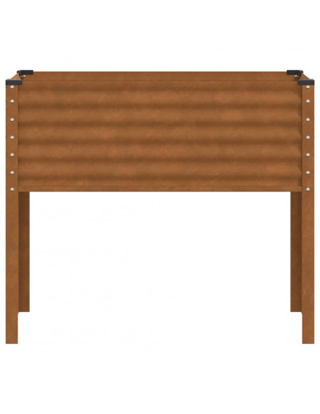 Fioriera da Giardino 100x41x90 cm in Acciaio Corten