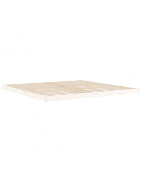 Giroletto Bianco 200x200 cm in Legno Massello di Pino