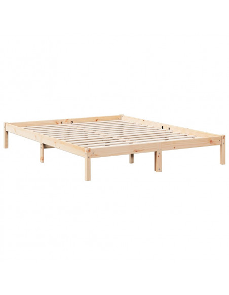 Letto Extra Lungo senza Materasso 140x220 cm in Legno di Pino