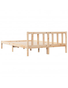 Letto Extra Lungo senza Materasso 140x220cm Legno Massello Pino