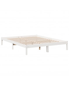 Letto Extra Lungo senza Materasso 160x210 cm in Legno di Pino