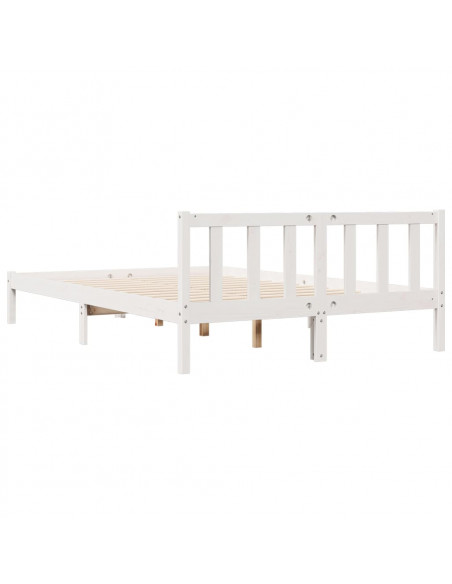Letto Extra Lungo senza Materasso 160x210 cm in Legno di Pino