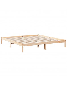 Letto Extra Lungo senza Materasso 180x210 cm in Legno di Pino