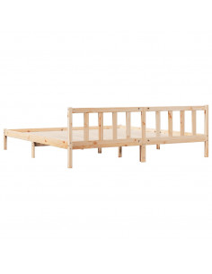 Letto Extra Lungo senza Materasso 180x210 cm in Legno di Pino