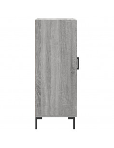 Credenza Grigio Sonoma 34,5x34x90 cm in Legno Multistrato 2