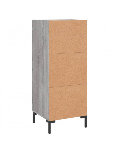 Credenza Grigio Sonoma 34,5x34x90 cm in Legno Multistrato