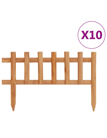 Bordature per Prato 10 pz in Legno di Abete 4,4 m