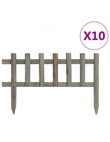Bordature per Prato 10 pz in Legno di Abete 4,4 m