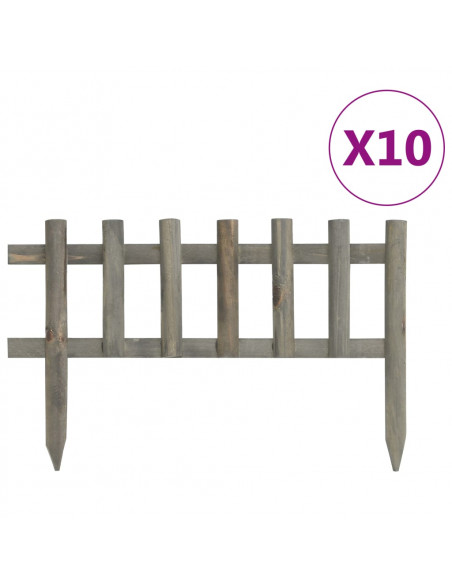 Bordature per Prato 10 pz in Legno di Abete 4,4 m