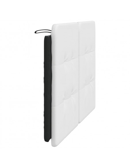 Cuscino Testiera Bianco e Nero 140 cm in Similpelle
