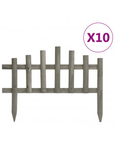 Bordature per Prato 10 pz in Legno di Abete 4,4 m 2