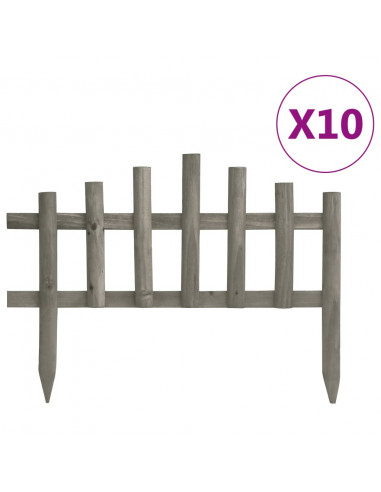 Bordature per Prato 10 pz in Legno di Abete 4,4 m