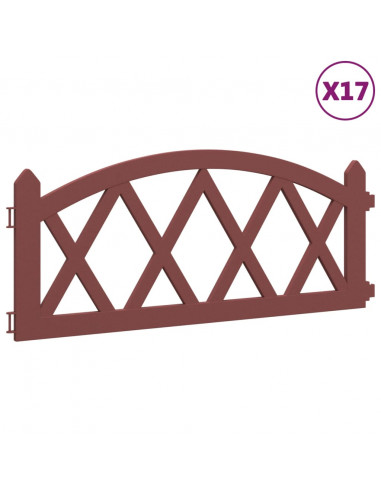 Bordi per Prato 17 pz Rossi 10 m in PP