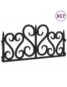 Bordi per Prato 17 pz Neri 10 m in PP 2