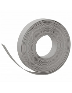Bordatura da Giardino Grigia 10 m 10 cm in Polietilene 2