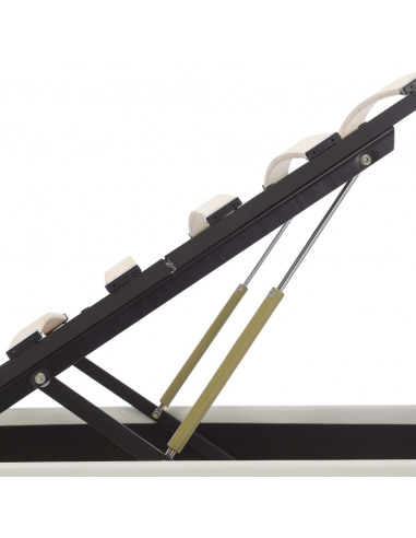 Giroletto Contenitore Idraulico LED Bianco Similpelle 90x200 cm