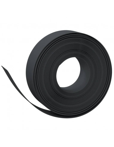 Bordature da Giardino 5 pz Nere 10 m 15 cm in Polietilene