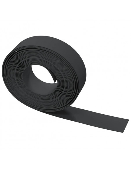 Bordature da Giardino 5 pz Nere 10 m 15 cm in Polietilene