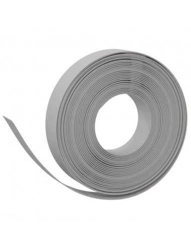 Bordature da Giardino 4 pz Grigie 10 m 10 cm in Polietilene